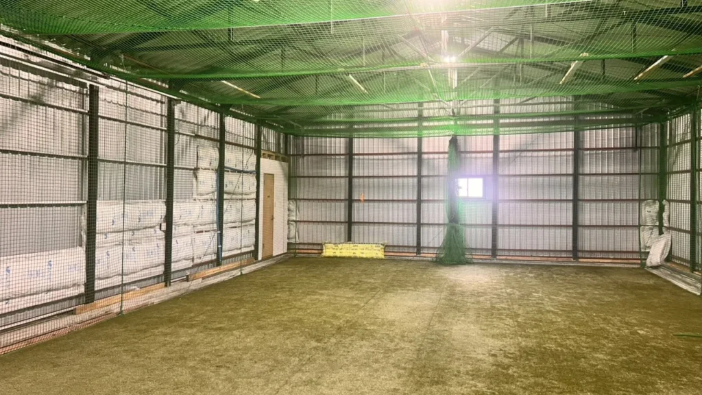 野球塾 練習施設 リニューアル工事